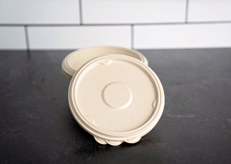 Eco-Friendly Wholesale Bagasse Take-Out Container Lids