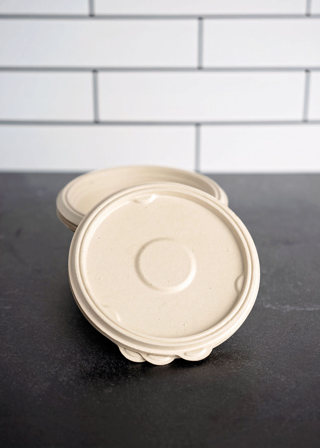 Bagasse Anti leak Lid Round Bowl