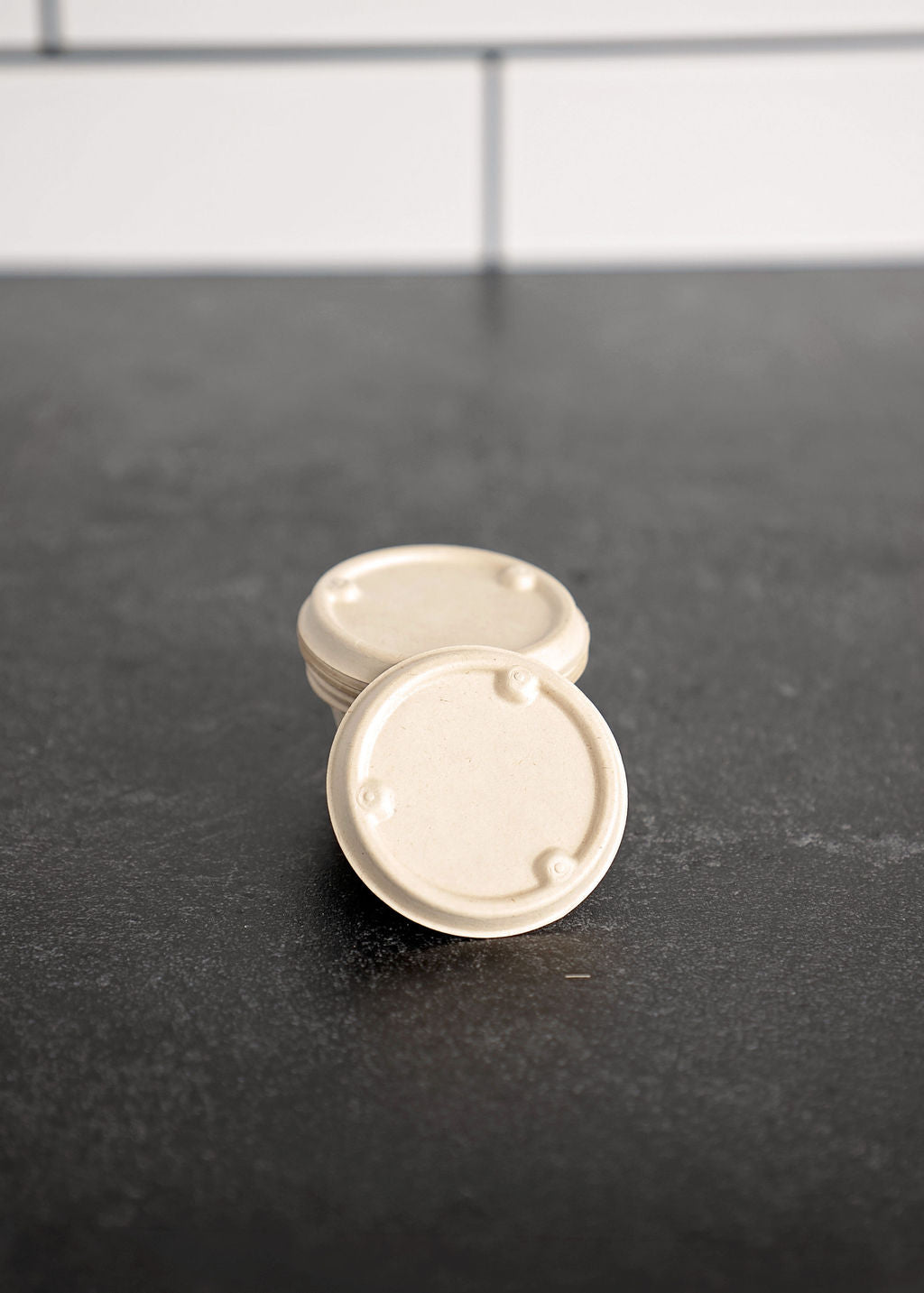 Bagasse Eco Friendly Dip Cups 2 Ounce Lids